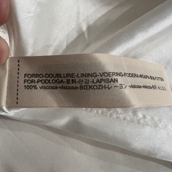 Massimo Dutti Wool Cape Coat Women’s Small Cream - Picture 5 of 7